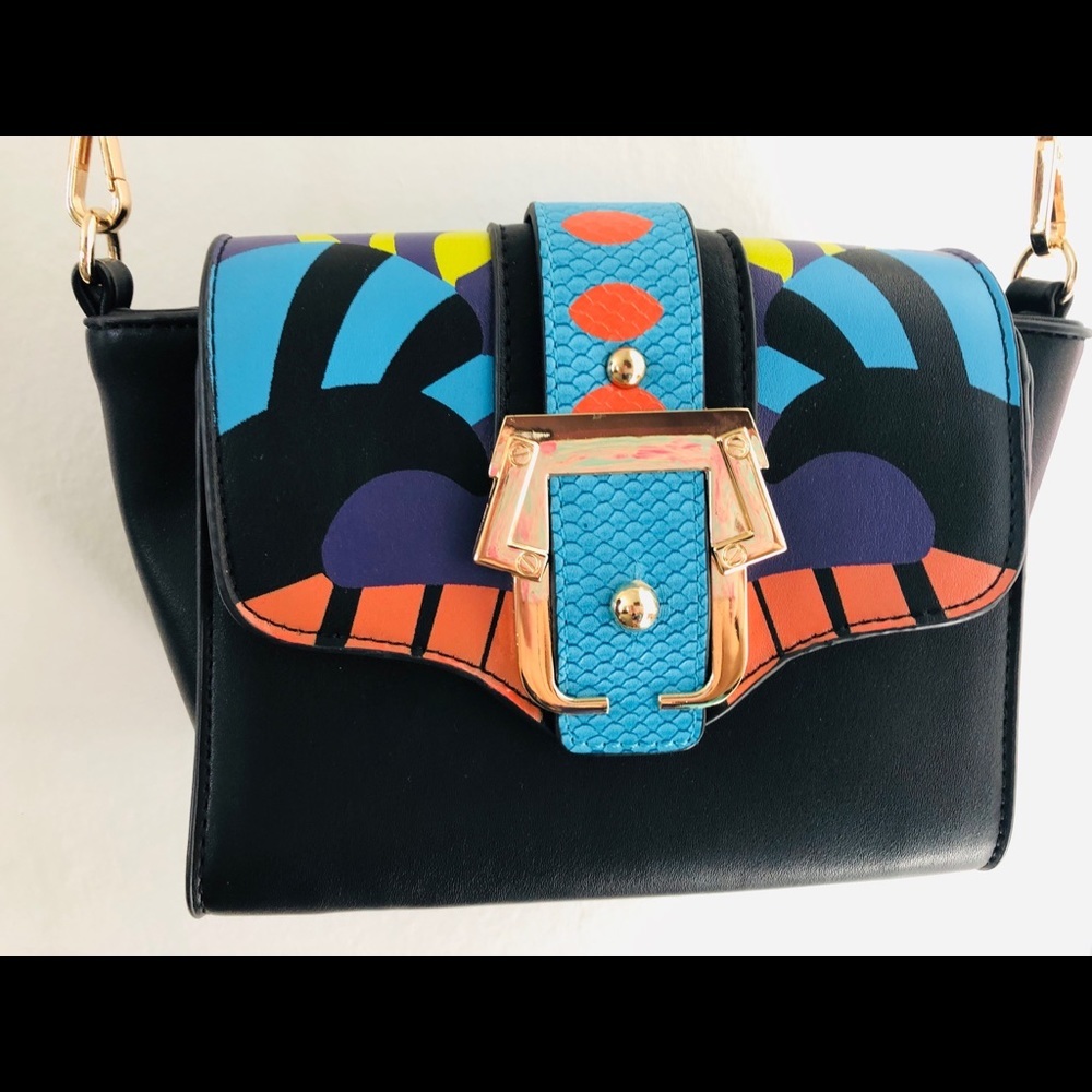 Pop Art crossbody handbag Graphic print PU Leather